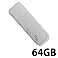 磁気研究所 HIDISC USB 2.0 フラッシュドライブ 64GB 白 キャップ式 HDUF132C64G2 1個（直送品）