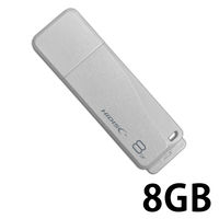 磁気研究所 HIDISC USB 2.0 フラッシュドライブ 8GB 白 キャップ式 HDUF132C8G2 1個