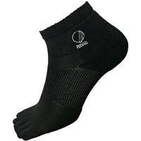 Palourde JushinSOX 5本指ソックス ショート 黒 M 42401450 1セット（直送品）