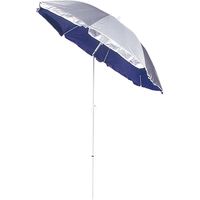 キャプテンスタッグ サンスパイス UVカットパラソル180cm シルバー×ネイビー M-0877 1個（直送品）