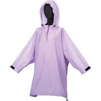 キャプテンスタッグ レインポンチョ 収納ケース付 ライトパープル JM UX-2531 1個（直送品）