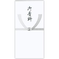 菅公工業 千円型　柾のし袋　御香料　黒 ノ2163 10束（直送品）