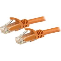 カテゴリー6 LANケーブル 1.5m ツメ折れ防止RJ45コネクタ オレンジ Cat6ギガビットイーサネットケーブル N6PATC150CMOR