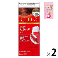 CIELO（シエロ） ヘアカラーEXクリーム　6　ダークブラウン 1セット（2個） hoyu（ホーユー） おまけ付き