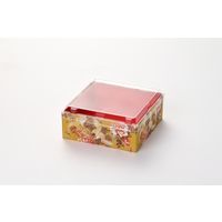 瑞光明 赤飯・菓子箱　麗華 4寸　友禅No.3605　内赤　【120個】 v1335rk40y3605r 1ケース(120個入)（直送品）