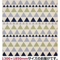 萩原 ボルグ タフトラグ 洗濯可 1300×1850mm グリーン 270042056 1枚（直送品）