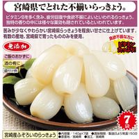 ジーエス 宮崎産ふぞろいのらっきょう 140g×7袋 a13234 1個（直送品）