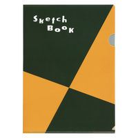 クリアファイル A4 図案スケッチブック柄 100周年記念限定 クリアホルダー 100HD1 マルマン