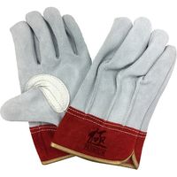 ユニワールド 指先の極 牛革手 白皮 背縫い 吟当付 KS453 1セット(10双入)（直送品）