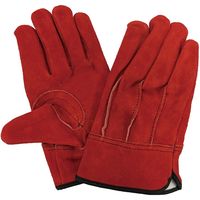 ユニワールド 鳳凰　牛革手　オイルレッド　背縫い　内綿 KS475 1セット(10双入) M（直送品）