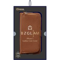 iPhoneケース　iPhone8/7/6S/6 BZGLAM レザー　コインカバー　ブラウン iP7-BZ10 1個 サンクレスト（直送品）