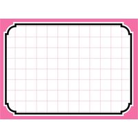 ササガワ ＰＯＰ用紙 大 ピンク枠 12-2052 1冊 【100枚袋入】（取寄品）