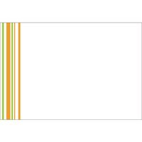 ササガワ ショーカード 大 ライン 橙緑 17-6354 1セット：250枚 【50枚袋入×5冊箱入】（取寄品）