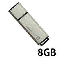 磁気研究所 HIDISC USB3.0 フラッシュドライブ 8GB シルバー キャップ式 HDUF133C8G3 1個（直送品）