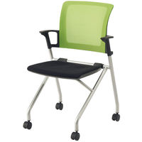 TOKIO コンパクトネスティングメッシュチェア グリーン AMC-2 GR 1脚（わけあり品）