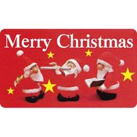 ササガワ 食品表示シール　SLラベル　Merry Christmas 41-3788 1セット：5000片(500片袋入×10袋)（直送品）