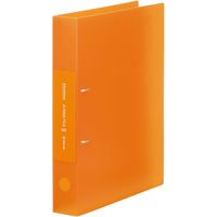 キングジム シンプリーズ Dリングファイル(透明) 32mm厚 A4タテ オレンジ 652TSPオレ 1セット(4冊)（直送品）