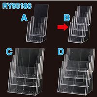 アルファ カタログホルダー （A4三つ折・4段） RY8-0186B 1個（直送品）