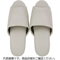 抗菌レザー調スリッパ 前開き/ダークワイン 424-8864 1セット（9ペア）（直送品）