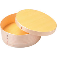 アサヒグリーン 曲げわっぱ丸14金具止め 5674(144個) 1箱(144個入)（直送品）