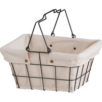 アビテ ワイヤーファブリック・バスケット・S アイボリー FW-601-IV 1個（直送品）