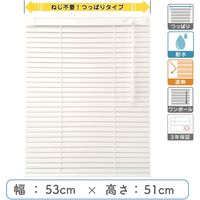 【1cm単位】プロ仕様「つっぱりブラインド」幅53cm×高51cm＜遮熱・耐水＞ ctb835T-53x51r48 1セット トーソー（直送品）