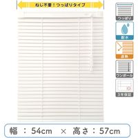 【1cm単位】プロ仕様「つっぱりブラインド」幅54cm×高57cm＜遮熱・耐水＞ ctb835T-54x57r48 1セット トーソー（直送品）