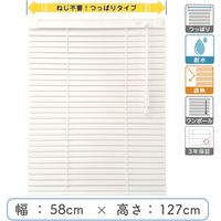 【1cm単位】プロ仕様「つっぱりブラインド」幅58cm×高127cm＜遮熱・耐水＞ ctb835T-58x127r48 1セット トーソー（直送品）