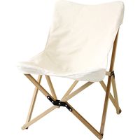 スパイス バカンス　キャンパスフォールディング　ウッドチェア　ホワイト SFVY1910WH 1台（直送品）