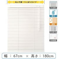 【1cm単位】プロ仕様「つっぱりブラインド」幅67cm×高180cm＜遮熱・耐水＞ ctb835T-67x180r68 1セット トーソー（直送品）