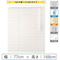 【1cm単位】プロ仕様「つっぱりブラインド」幅77cm×高168cm＜遮熱・耐水＞ ctb835T-77x168r68 1セット トーソー（直送品）