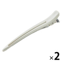 無印良品 ヘアクリップ 大 白 1セット（1個×2） 良品計画
