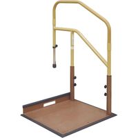 マツ六 たよレールdan　省スペース片手すり踏み台無　040ー3965　木目ナチュラル BZDー11WN 1台　【歩行補助】介援隊カタログ（直送品）