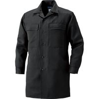 HOOH ロングオープンシャツ 2001-20ブラック L 村上被服 1セット（2着入）（直送品）