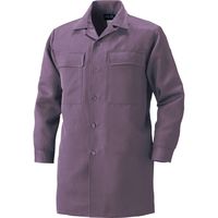 HOOH ロングオープンシャツ 2001-37ダークパープル L 村上被服 1セット（2着入）（直送品）
