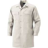 HOOH ロングオープンシャツ 2001-51パールホワイト L 村上被服 1セット（2着入）（直送品）