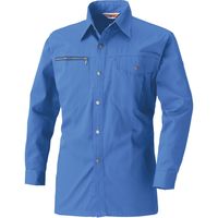 HOOH 長袖シャツ 341-スモークブルー S 村上被服 1セット（2着入）（直送品）