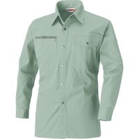 HOOH 長袖シャツ 341-ミントグリーン S 村上被服 1セット（2着入）（直送品）