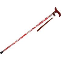 インターリンクス スリム折りたたみ式伸縮杖　0401-SO0008　Lレッド 1本　【杖】介援隊カタログ（直送品）