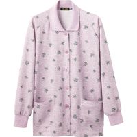 ケアファッション マグネット釦全開カットカーディ　39384-01　ピンク　M～L 1枚　【介護用衣類】介援隊カタログ（直送品）