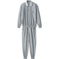 ケアファッション カノコポロ衿上下スーツ　89767-22　グレー　L 1枚　　　介援隊カタログ（直送品）