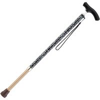 マキテック　カモフラステッキ　伸縮・太身　AS-90GR　緑迷彩柄 1本　【杖】介援隊カタログ（直送品）