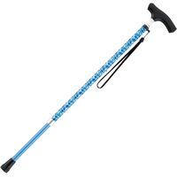 マキテック　カモフラステッキ　伸縮　AS-90BL　青迷彩柄 1本　【杖】介援隊カタログ（直送品）