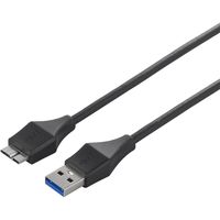 バッファロー USB3.0 A to microB スリムケーブル 1.5m ブラック BSUAMBSU315BK 1台