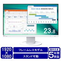 EIZO ６０．５ｃｍ（２３．８）型カラー液晶モニター　ＦｌｅｘＳｃａｎ　ＥＶ２４６０　ホワイト EV2460-WT 1台