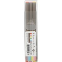 寺西化学工業 水性筆ペン　ラッション　プチ　ブラッシュ　6色セット　ペール MRPB-6PA 2個（直送品）