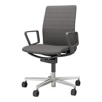 【組立設置込】コクヨ ファブレ タスクチェア 肘付 ストライプ ブラックシェル アルミ脚 ダークグレージュ 1脚（直送品）