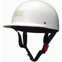 リード工業 CROSS CR-680 ハーフヘルメット ホワイト 1個（直送品）