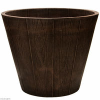 京ばし園芸資材 アンティーク調 樹脂ポット 12G35 チョコレート 4989372208718 1個（直送品）