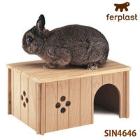 Ferplast ファープラスト　小動物用　木製ハウス　ＳＩＮ　4646 8010690041254 1個（直送品）